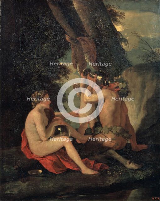 'Satyr and Nymph', c.1630. Artist: Nicolas Poussin