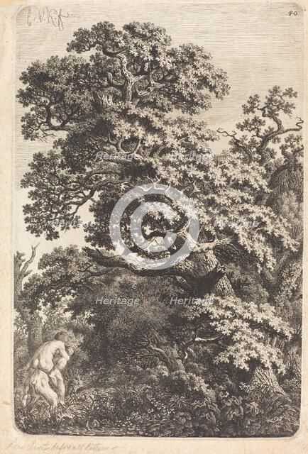 Satyr and Nymph in a Swamp, 1790s. Creator: Carl Wilhelm Kolbe the elder.