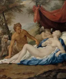 Satyr and nymph (Jupiter and Antiope). Creator: Andreas von Behn