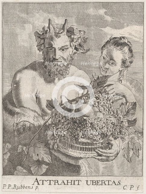 Satyr and Bacchante, ca. 1650-67. Creator: Cornelis van Poelenburgh.