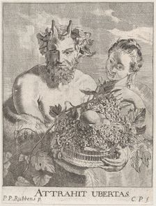 Satyr and Bacchante, ca. 1650-67. Creator: Cornelis van Poelenburgh