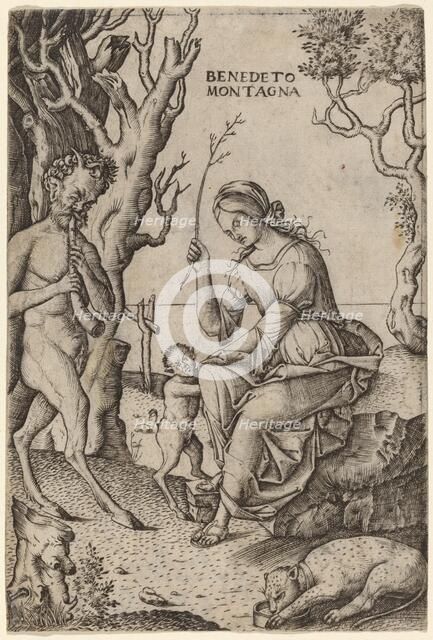 Satyr Family, c. 1512/1520. Creator: Benedetto Montagna.