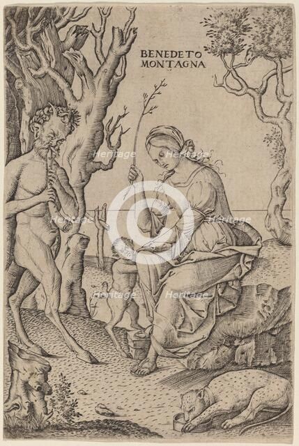 Satyr Family, c. 1512/1520. Creator: Benedetto Montagna.