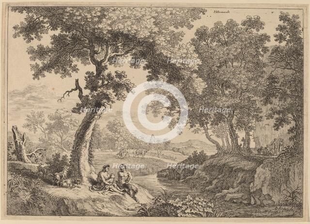 Satyr Family Seated under a Tree. Creator: Unknown.