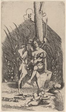 Satyr's Family, c. 1510/1515. Creator: Master of 1515