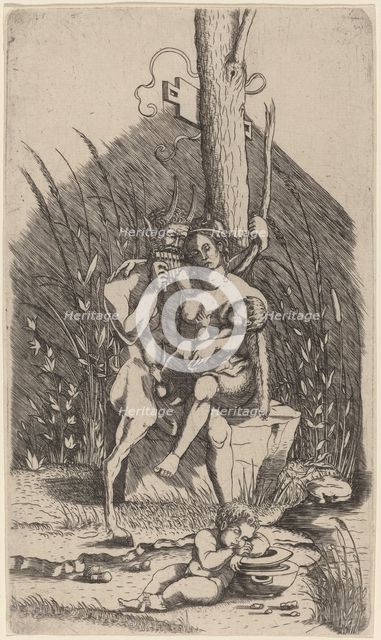 Satyr's Family, c. 1510/1515. Creator: Master of 1515.