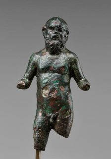 Satyr with Sokrates Features, early 4th century B.C. Creator: Unknown