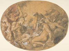 Satyrs and Nymphs, ca. 1599. Creator: Joseph Heintz the Elder