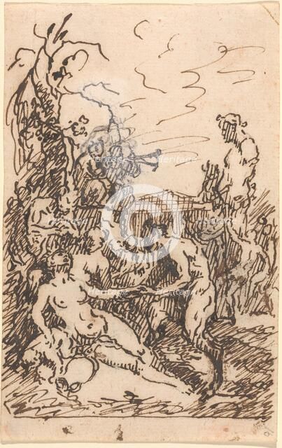 Satyrs and Nymphs, c. 1765. Creator: Martin Johann Schmidt.