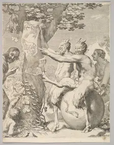 Satyrs, before 1645. Creator: Claude Mellan