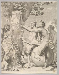 Satyrs, before 1645. Creator: Claude Mellan