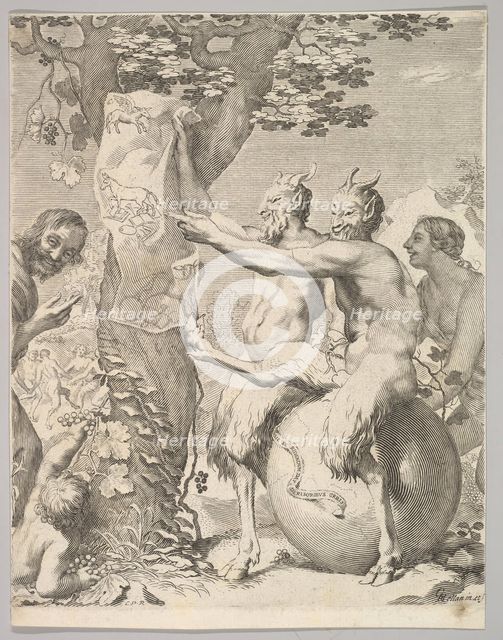 Satyrs, before 1645. Creator: Claude Mellan.