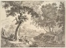 Satyrs in a Landscape. Creator: Unknown