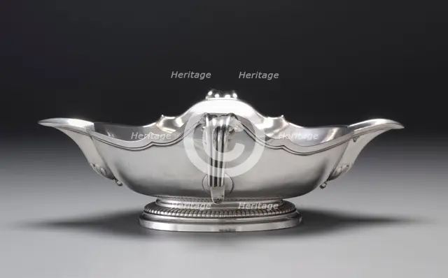Sauce Boat, 1743. Creator: Nicolas Duclos (1699-1755), master silversmith in 1726.