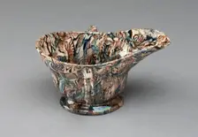 Sauce Boat, Staffordshire, 1750/59. Creator: Staffordshire Potteries
