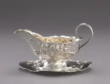 Sauce Boats and Trays, c. 1890. Creator: Barbour Silver Company (American); William Christmas Codman (British, 1839-1921), attributed to