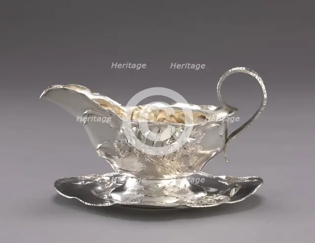 Sauce Boats and Trays, c. 1890. Creator: Barbour Silver Company (American); William Christmas Codman (British, 1839-1921), attributed to.