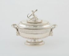 Sauce Tureen and Cover from the Hood Service, England, 1807/08. Creator: Paul Storr
