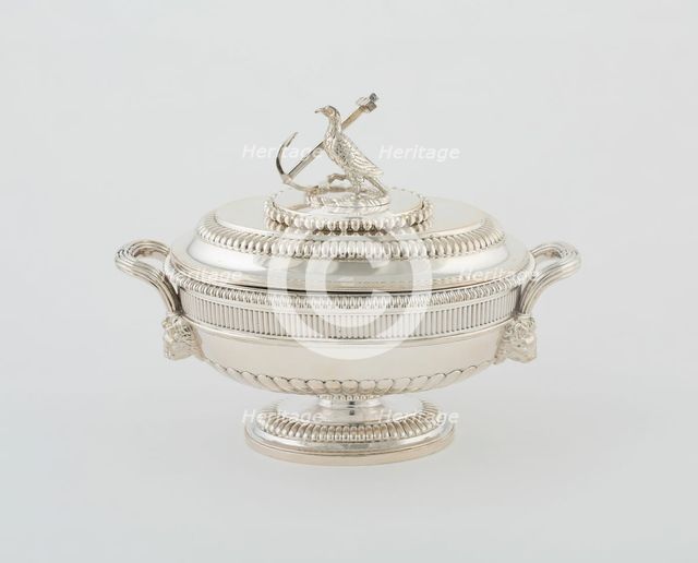 Sauce Tureen and Cover from the Hood Service, England, 1807/08. Creator: Paul Storr.