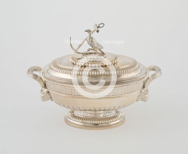 Sauce Tureen and Cover from the Hood Service, England, 1807/08. Creator: Paul Storr.