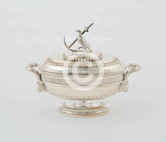 Sauce Tureen and Cover from the Hood Service, England, 1807/08. Creator: Paul Storr.