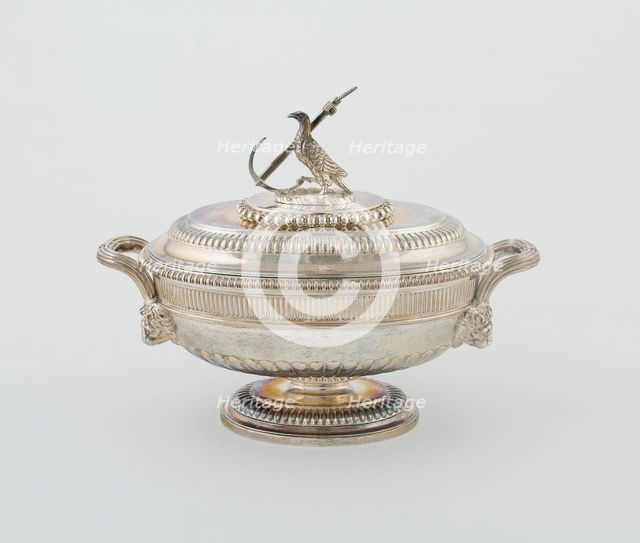 Sauce Tureen and Cover from the Hood Service, England, 1807/08. Creator: Paul Storr.
