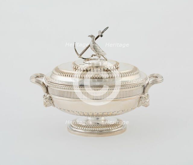 Sauce Tureen and Cover from the Hood Service, England, 1807/08. Creator: Paul Storr.