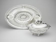 Sauce Tureen, Liner and Stand, Vienna, 1781/82. Creator: Joseph Ignaz Würth