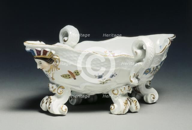 Sauceboat, 1735-56. Creator: Meissen Porcelain Factory (German).
