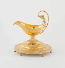 Sauceboat and Stand (one of a pair), Paris, 1794/97. Creator: Martin-Guillaume Biennais