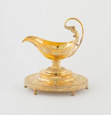 Sauceboat and Stand (one of a pair), Paris, 1794/97. Creator: Martin-Guillaume Biennais
