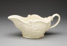 Sauceboat, Burslem, 1750/60. Creator: Wedgwood