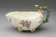 Sauceboat, Chelsea, 1760/70. Creator: Chelsea Porcelain Manufactory
