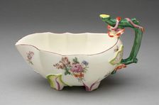 Sauceboat, Chelsea, 1760/70. Creator: Chelsea Porcelain Manufactory