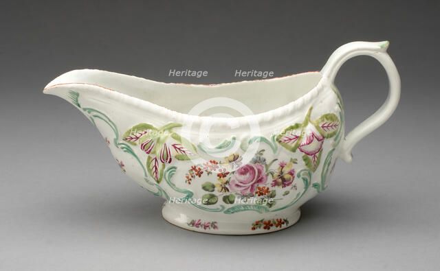 Sauceboat, Chelsea, 1760/70. Creator: Unknown.