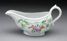 Sauceboat, Derby, 1760/70. Creator: Derby Porcelain Manufactory England