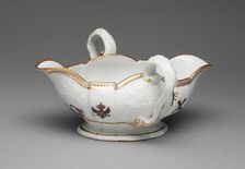 Sauceboat from the St. Andrew Service, Germany, 1744/55. Creator: Meissen Porcelain