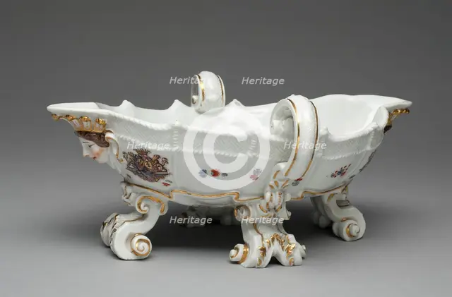 Sauceboat from the Sulkowsky Service, Germany, 1735/38. Creator: Meissen Porcelain.