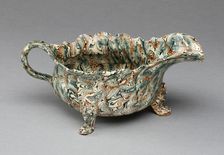 Sauceboat, Staffordshire, 1750/59. Creator: Staffordshire Potteries