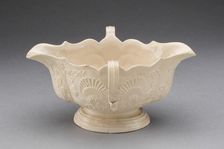 Sauceboat, Staffordshire, 1750/59. Creator: Staffordshire Potteries