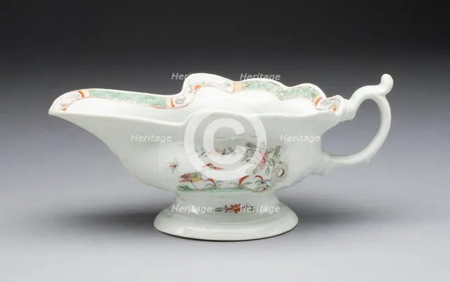 Sauceboat, Worcester, c. 1755. Creator: Royal Worcester.