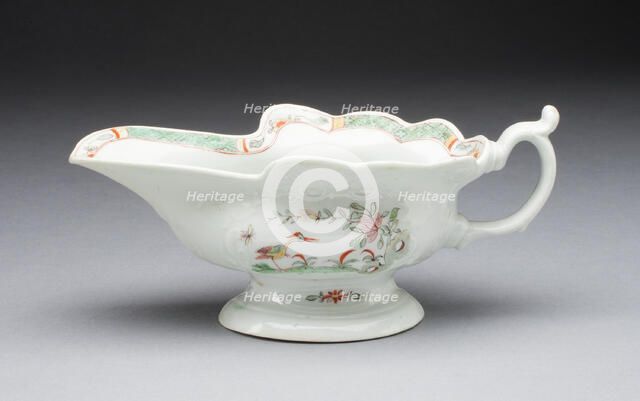 Sauceboat, Worcester, c. 1755. Creator: Royal Worcester.