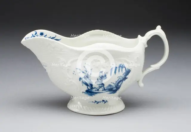 Sauceboat, Worcester, c. 1765. Creator: Royal Worcester.