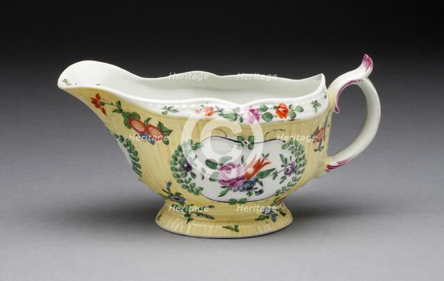 Sauceboat, Worcester, c. 1765. Creator: Royal Worcester.