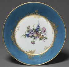 Saucer, 1753. Creator: Vincennes Factory (French); Jean Jacques Siou (French), probably by