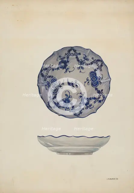 Saucer, 1936. Creator: Irene M. Burge.