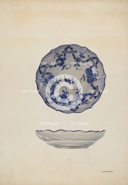 Saucer, 1936. Creator: Irene M. Burge.