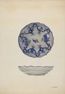 Saucer, 1936. Creator: Irene M. Burge