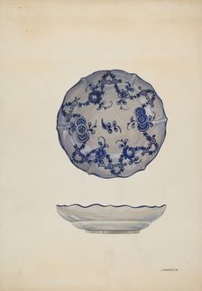 Saucer, 1936. Creator: Irene M. Burge