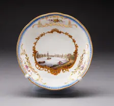 Saucer, Meissen, c. 1772. Creator: Meissen Porcelain